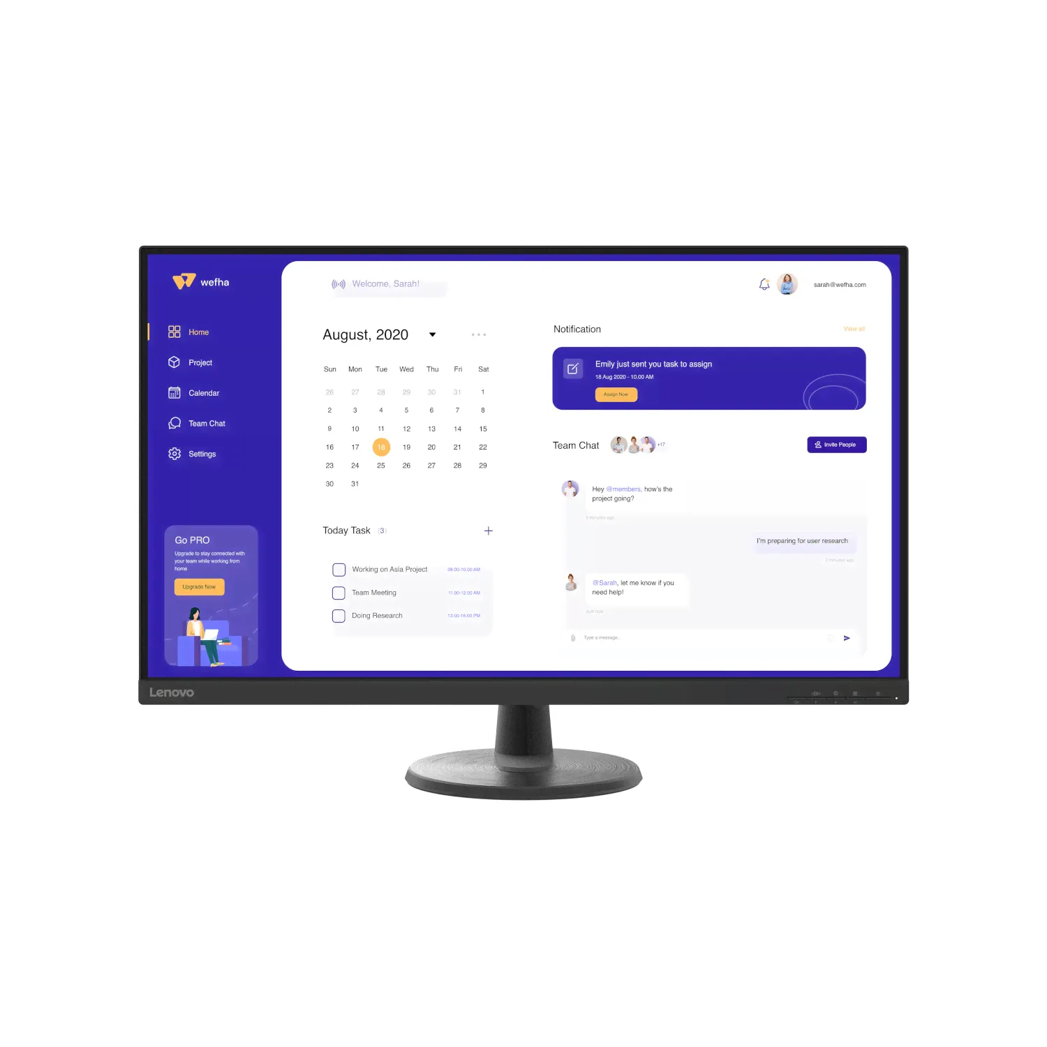 Lenovo D32u-40 4K UHD Monitor - HDMI, DisplayPort, 4 ms-0