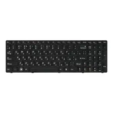 Клавиатура черная с черной рамкой для Lenovo G780