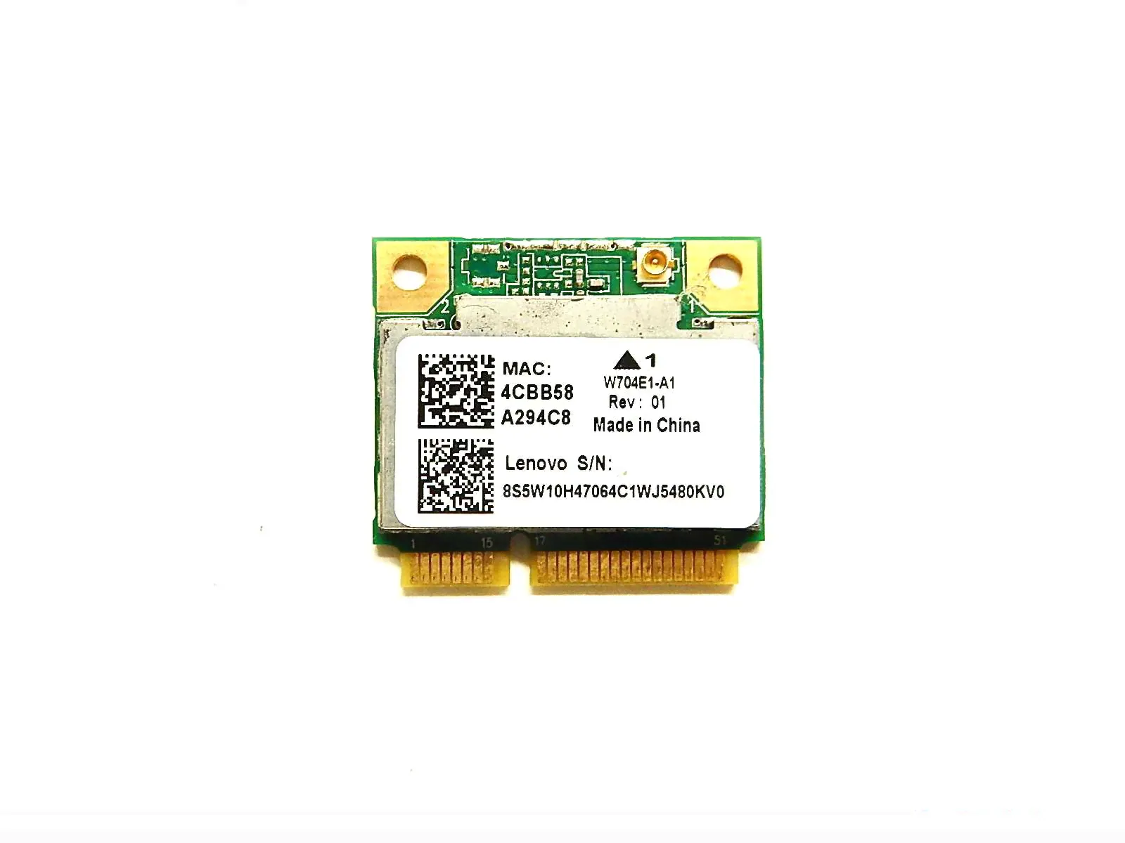 Wi-Fi модуль lenovo W704E1-A1 Rev: 01