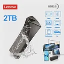 USB-накопитель Lenovo 2 ТБ Высокоскоростной USB-накопитель 3.0 OTG Type-C 2-в-1 1 ТБ Металлический флеш-накопитель USB Memory Портативный SSD