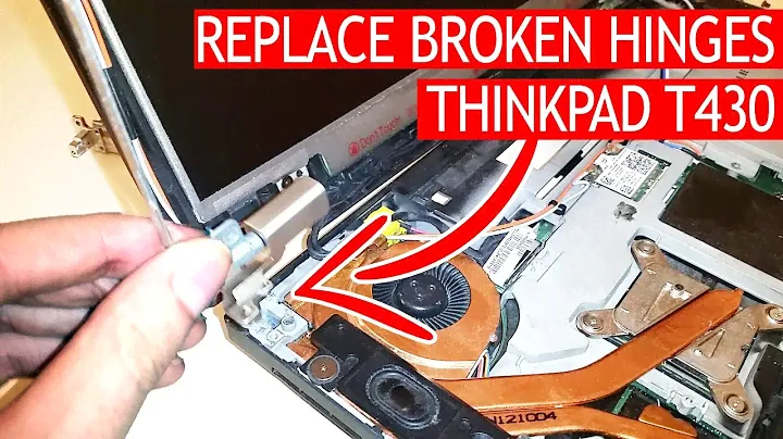 How to replace broken hinges on a ThinkPad T430 for 12$