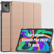 Чехол для планшета Lenovo Xiaoxin Pad 2024 (11 дюймов) Легкий Тонкий Чехол из Искусственной кожи с функцией подставки для Lenovo Xiaoxin Pad 2024 11"