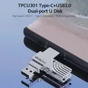 🛍 Lenovo thinkplus 256 ГБ Type-C USB флэш-накопитель TPCU301 с двумя портами