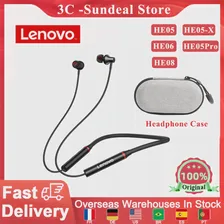 🛍 Беспроводные наушники Lenovo HE05X, Bluetooth 5,0, спортивные IPX5 наушники-вкладыши, HIFI, шумоподавление, микрофон, магнитные наушники с шейным ободом