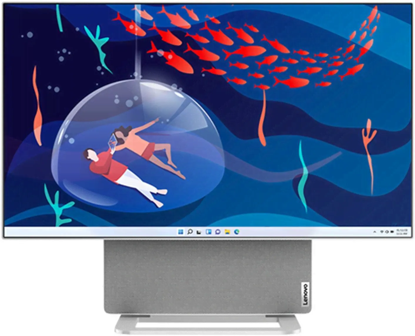 ПК Lenovo Yoga 7 27APH8 AIO, 27-дюймовый QHD IPS-дисплей, AMD Ryzen™ 7 8845HS, 32 ГБ ОЗУ DDR5, твердотельный накопитель 1 ТБ, графика NVIDIA GeForce R