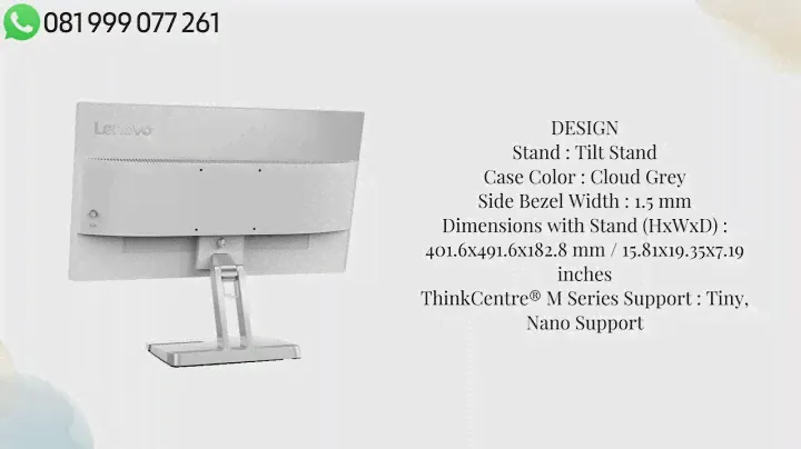 Monitor LENOVO L22e-40 VA FHD 75 Hz 67AFKACBWW #umahit #tokokomputer #tokoonline #hardware