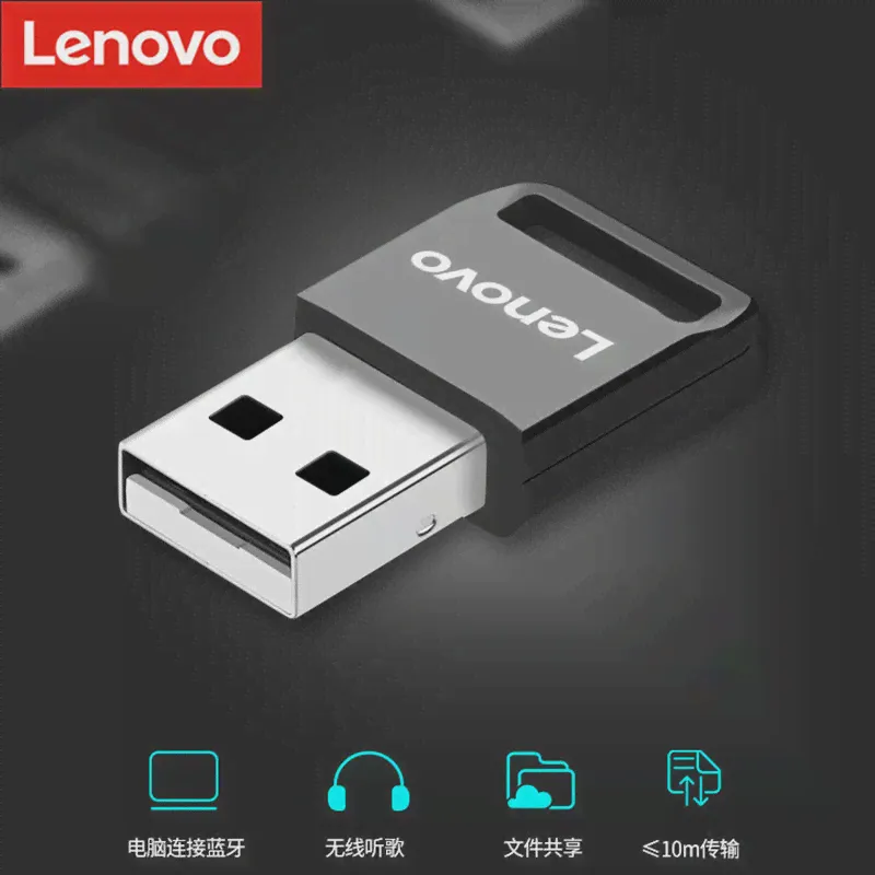 🛍 USB-Адаптер Lenovo Bluetooth 4,0, Bluetooth-Ключ 4,0, передатчик Bluetooth-приемник, мини-аудиоадаптер для компьютера, ПК, ноутбука-2