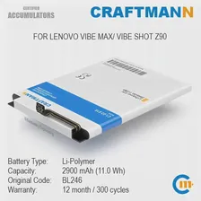 Аккумулятор для Lenovo Vibe Shot Z90, Vibe Shot Z90A40, Vibe Max (BL246) 2900 mAh