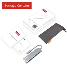 Концентратор 5 в 1 Lenovo USB-C to USB 3.0 Adapter C605 (Серый)