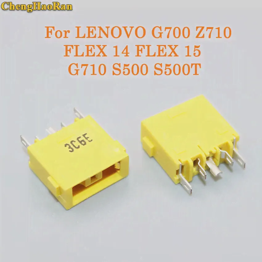 ChengHaoRan 1-2ШТ Разъем питания постоянного тока Для Lenovo G700 G490 S500 Z501 Z710 FLEX 14 FLEX 15 YOGA 11 11S Разъем постоянного тока С Квадратным отверстием
