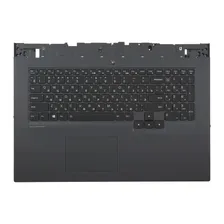 Клавиатура для ноутбука Lenovo 5-17IMH05 черная с черным топкейсом