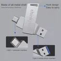 Lenovo thinkplus USB 3.0 Type-c флэш-накопитель 128 ГБ 64 ГБ 32 ГБ USB-накопитель 2 в 1 высокоскоростной флешка для Android MicroПК (art.: 3920c14412fc8)