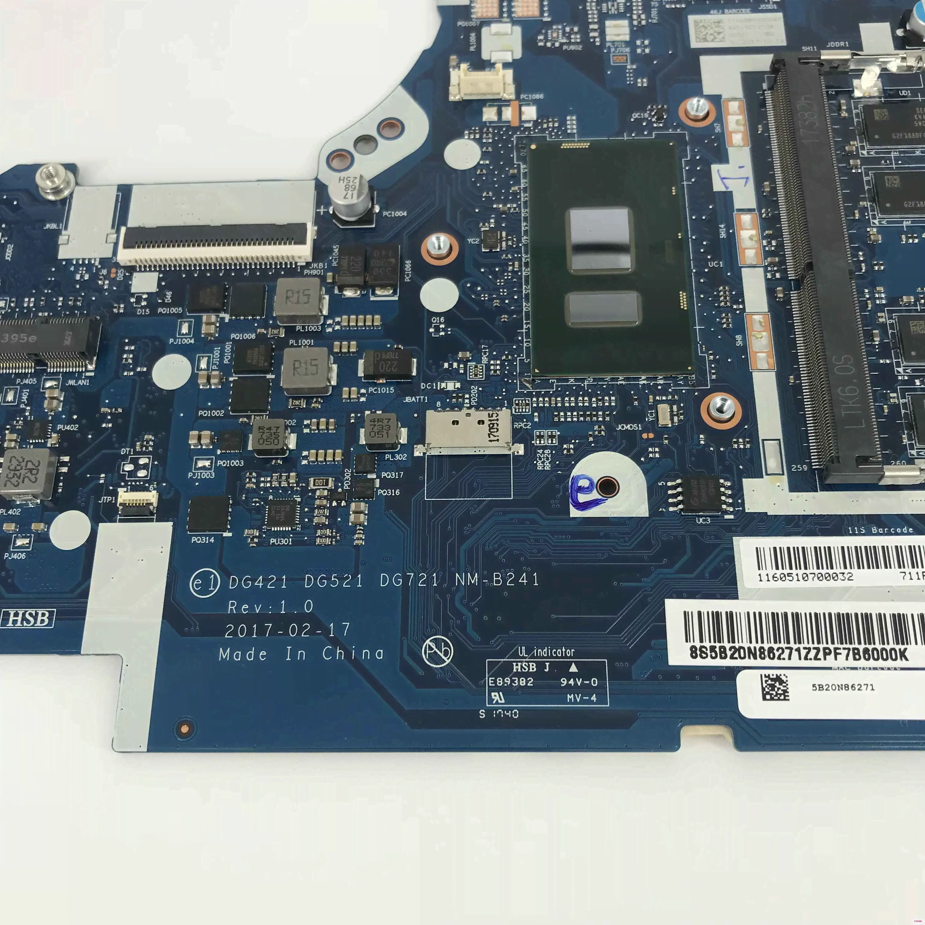 Новый 5B20N86271 материнская плата для lenovo ThinkPad 320 15IKB 15isk V320 Материнская ноутбука i7 7500U
